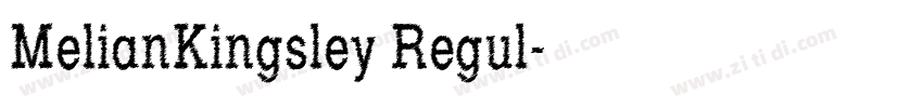 MelianKingsley Regul字体转换